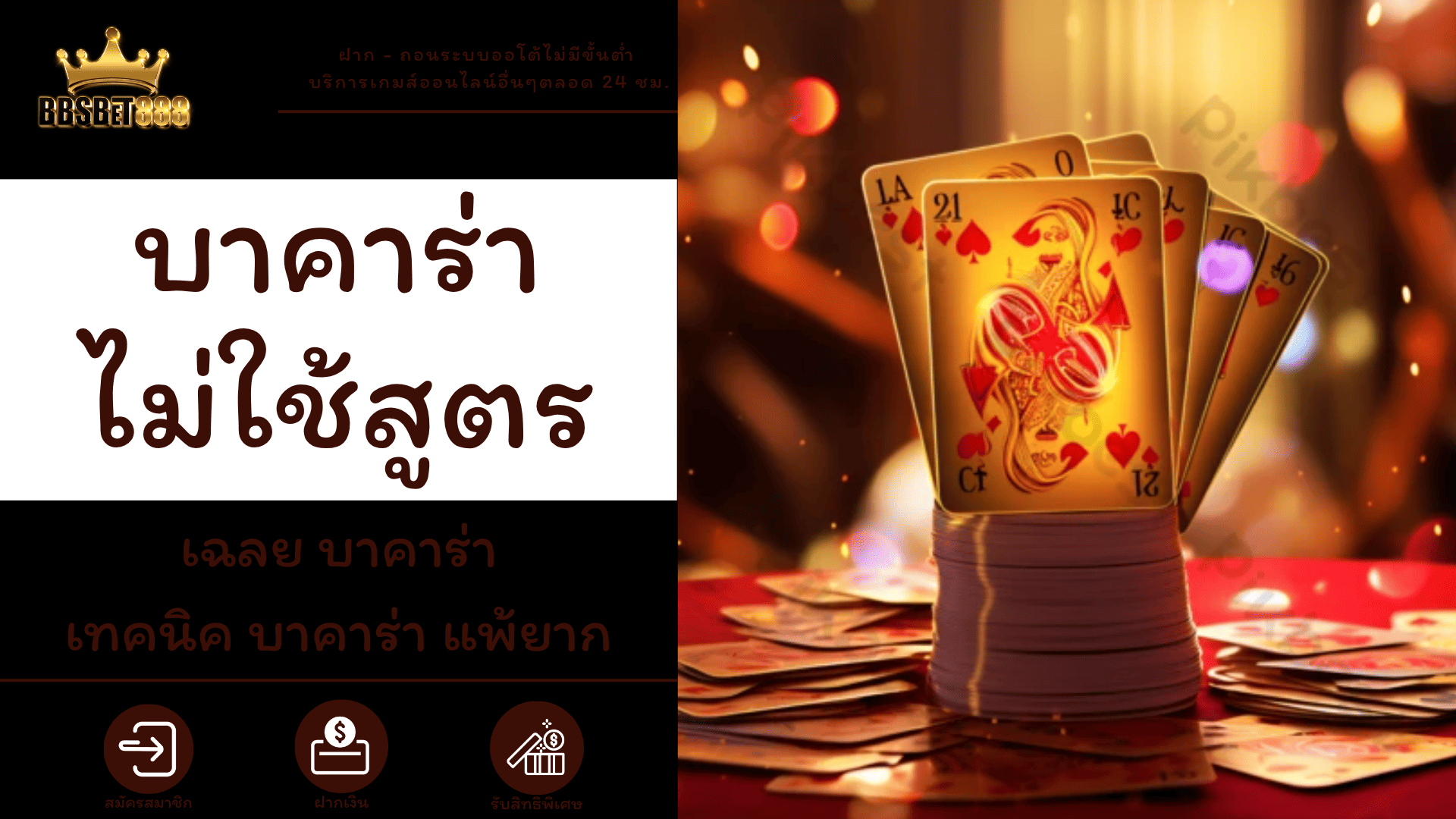 บาคาร่าไม่ใช้สูตร