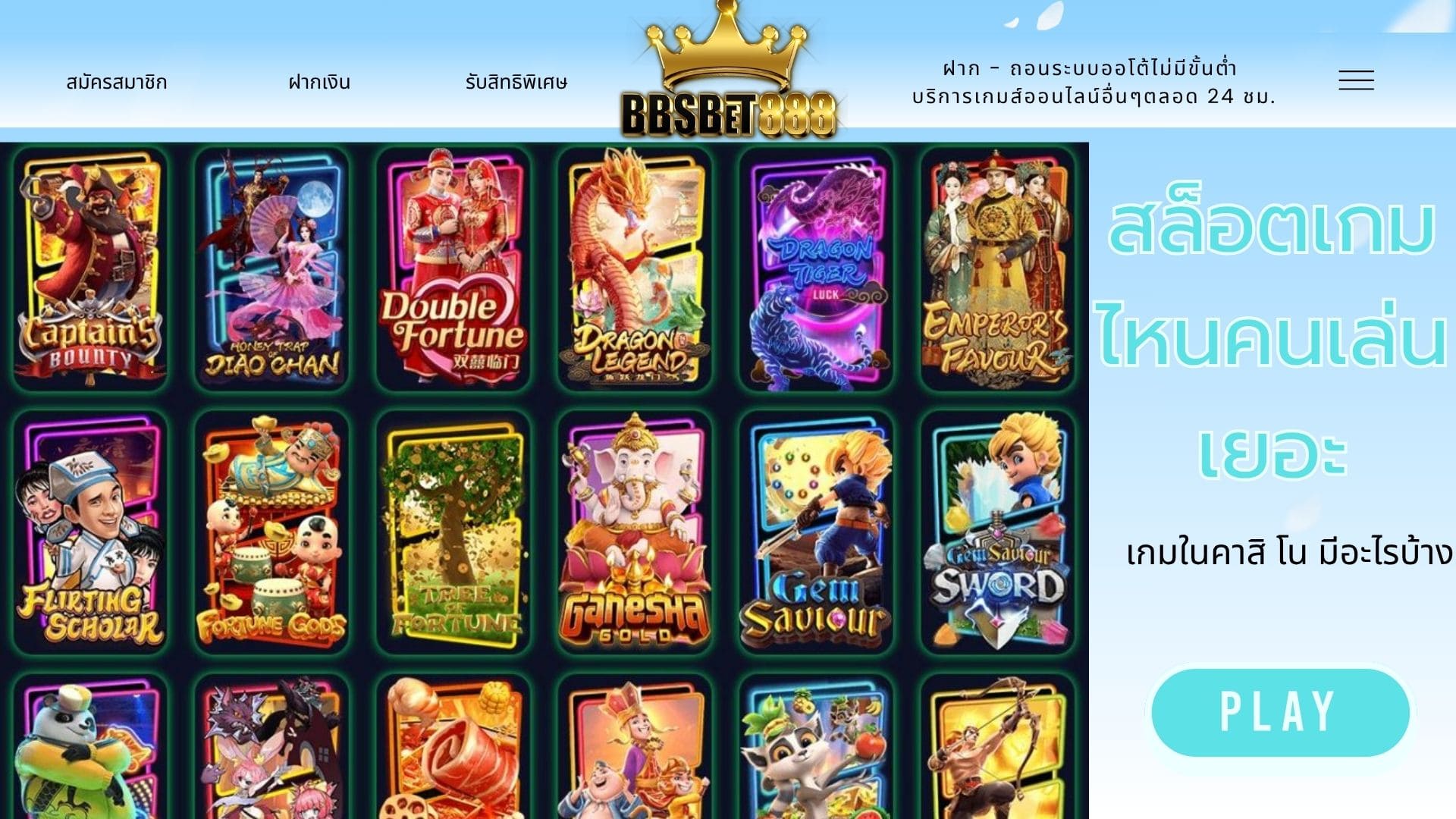 สล็อตเกมไหนคนเล่นเยอะ